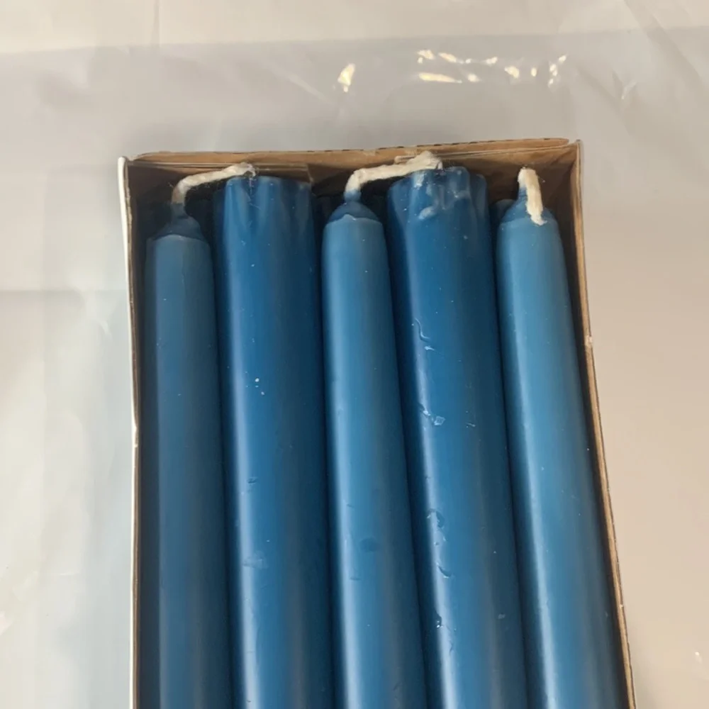IKEA candles blue unscented 9 inches long set of 10